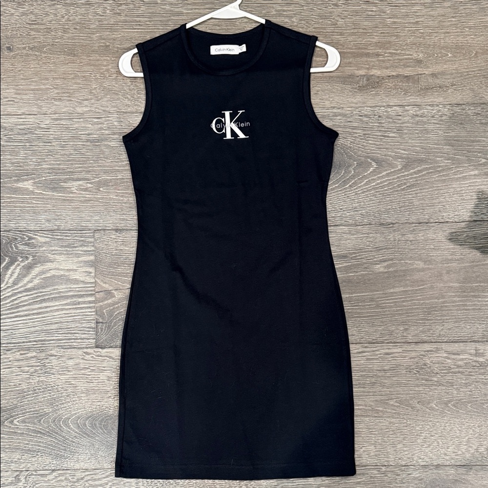 Calvin Klein Black Sleeveless Mini Dress